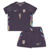 Conjunto (Camiseta+Pantalón Corto) Inglaterra Kane 9 Segunda Equipación Euro 2024 - Niño